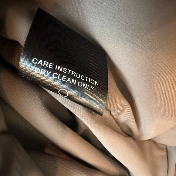 Michael Costello X Revolve Brown Taupe Sleeveless Jersey Faux Wrap Jumpsuit XL - Picture 6 of 7